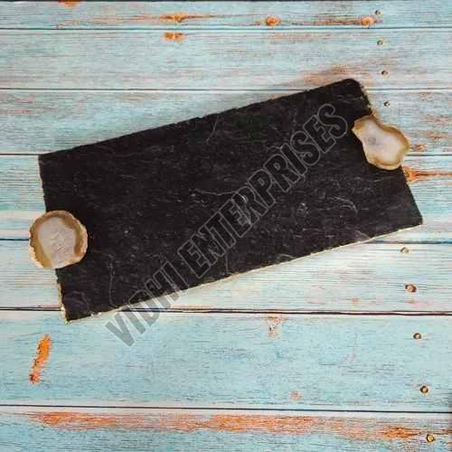 Black Slate Serving Tray