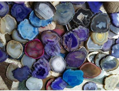 Natural Multicolor Agate Coaster