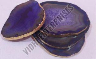 Purple Agate Coaster Set