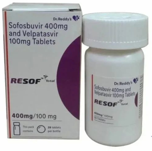 Sofosbuvir 400mg Velpatasvir 100mg Tablets