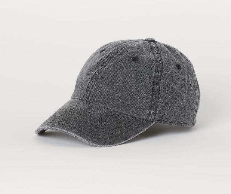 Grey Denim Cap