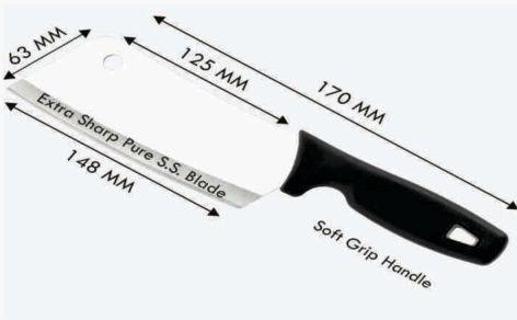 170 Mm Prachit Stainless Steel Chopper Knife