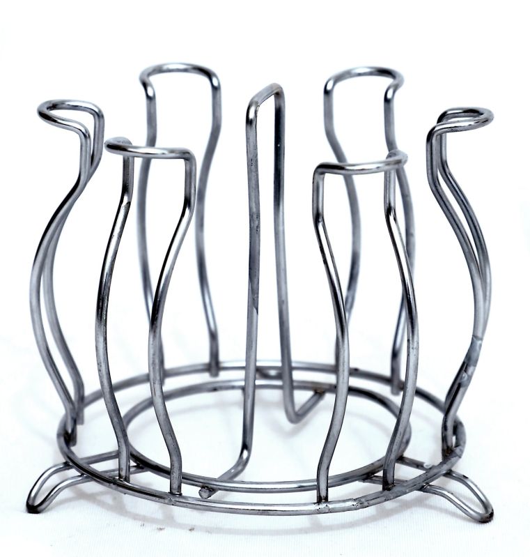 Prachit Lotus Shape Stainless Steel Glass Stand