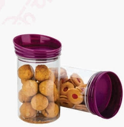 Prachit Plastic Round Cookie Container