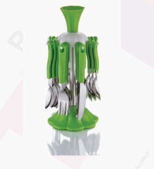 Prachit Royal Green Cutlery Set