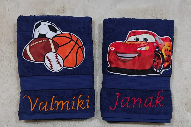 Kids Sports & Cartoon Towel Set