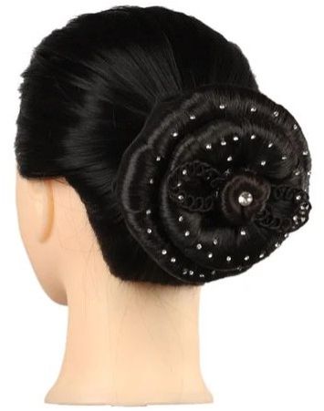 Black Synthetic Hair Bun