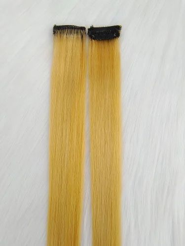 Golden Synthetic Single Clip Streak
