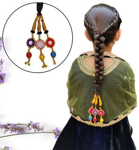 Multicolor Punjabi Hair Paranda