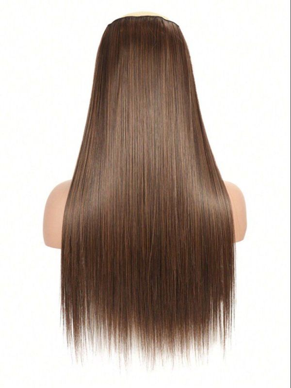Straight Brown Synthetic Hair Wig