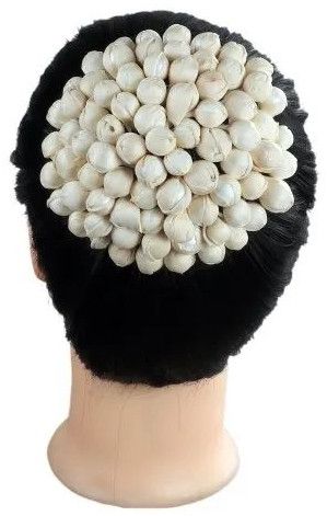White Flower Hair Bun