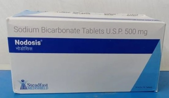 Nodosis Sodium Bicarbonate Acidosis Relief Therapy 500 Mg Tablets