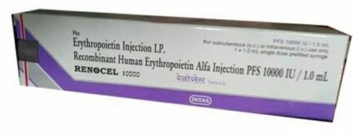 Renocel Erythropoietin Anemia Therapy 10000 IU Injection