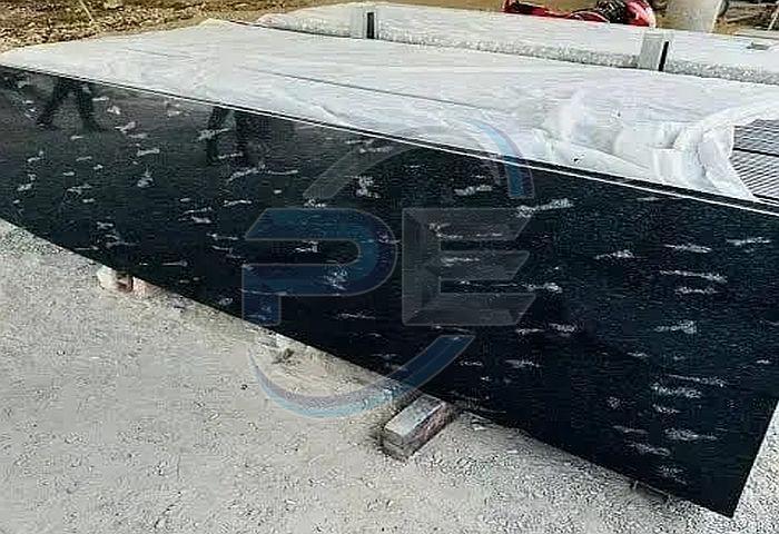 Fish Black Granite Slab