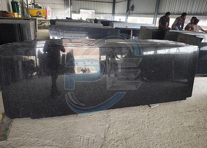 R Black Granite Slab