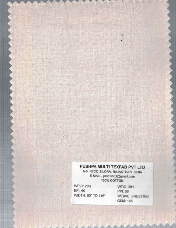 145 GSM Cotton Sheeting Fabric