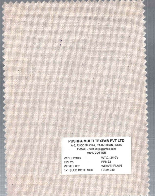 240 GSM  Plain Cotton Fabric