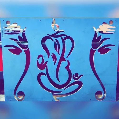 4 Mm Corian Mandir Background MDF Jali