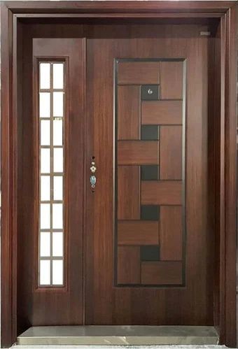 Polished Wooden Safety Door