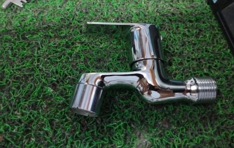 Brass Bib Cock Chrome Utility Tap