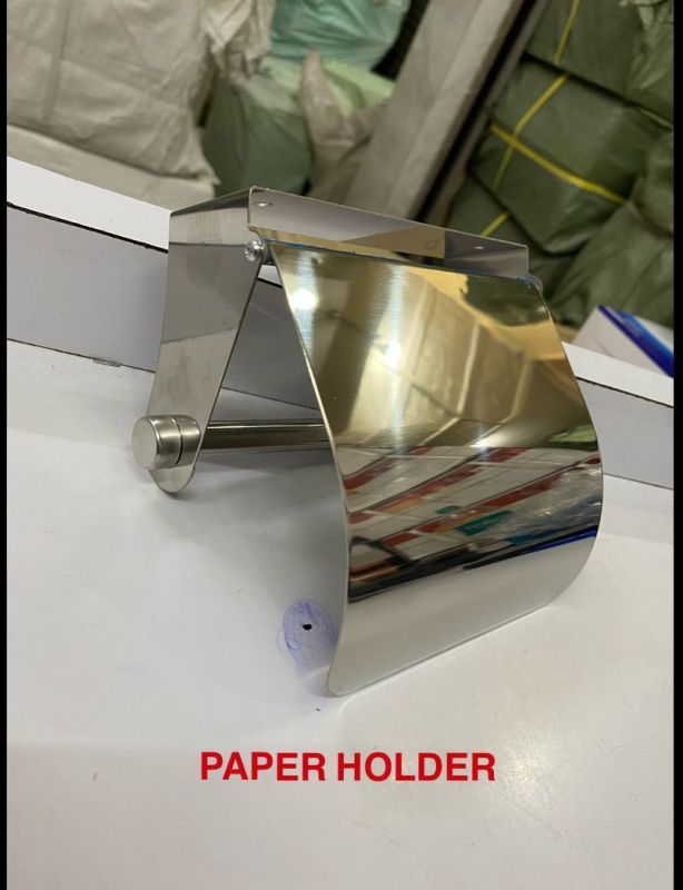 Wall Mount Chrome Paper Holder