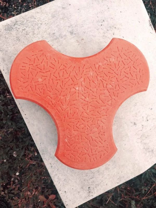 80mm Orange Concrete Cosmic Paver Block