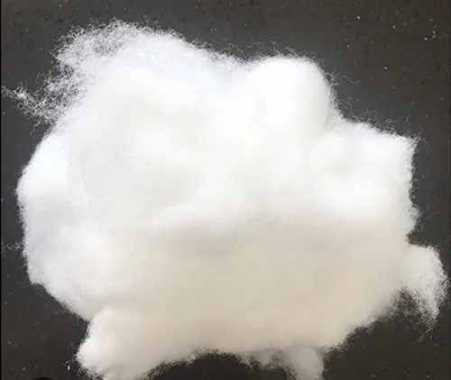 White Recycled Cotton Fiber