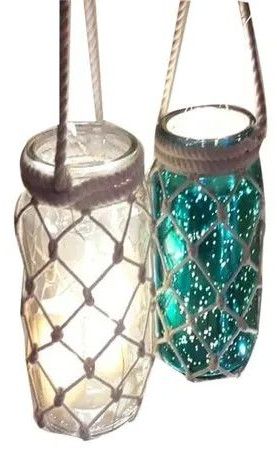 Tea Light Hanging Candle Jar Set