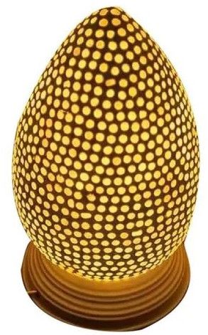 Yellow Mosaic Glass Table Lamp