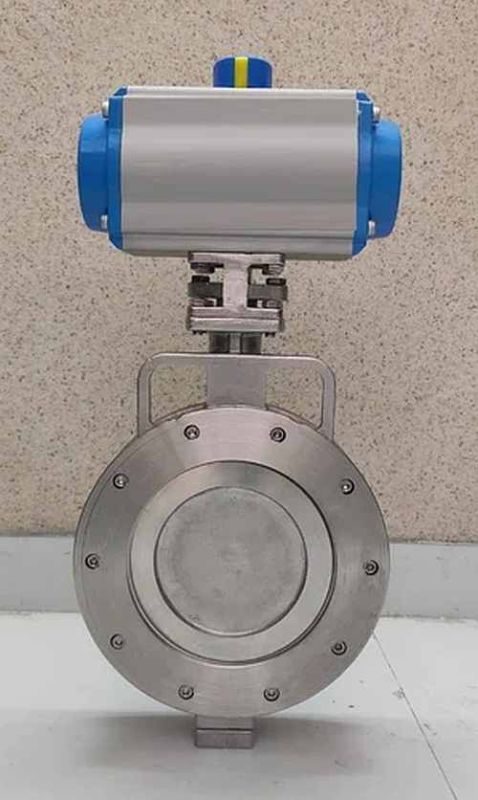 Pneumatic Double Eccentric Wafer Type Butterfly Valve