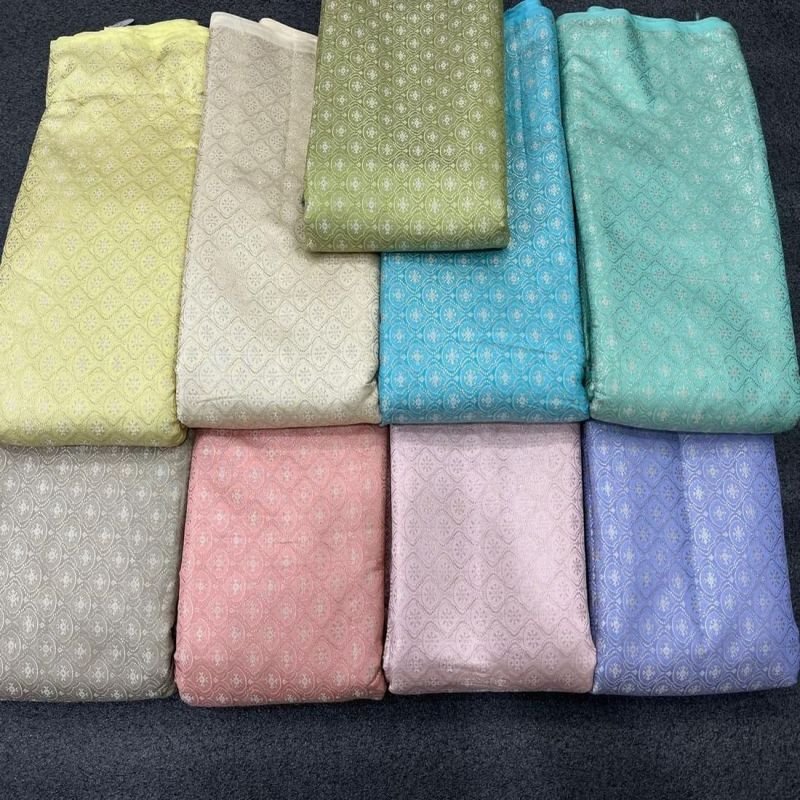 Printed Chanderi Silk Fabric