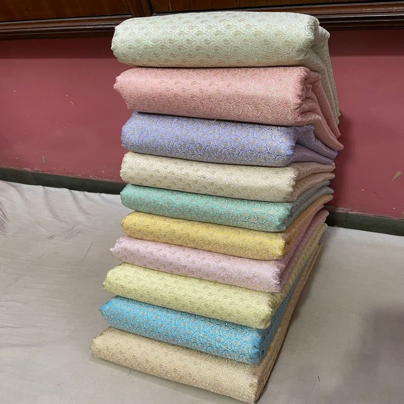 Flora Zari Brocade Fabric