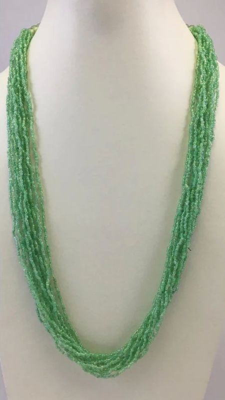 NK 11000 Green Beaded Necklace