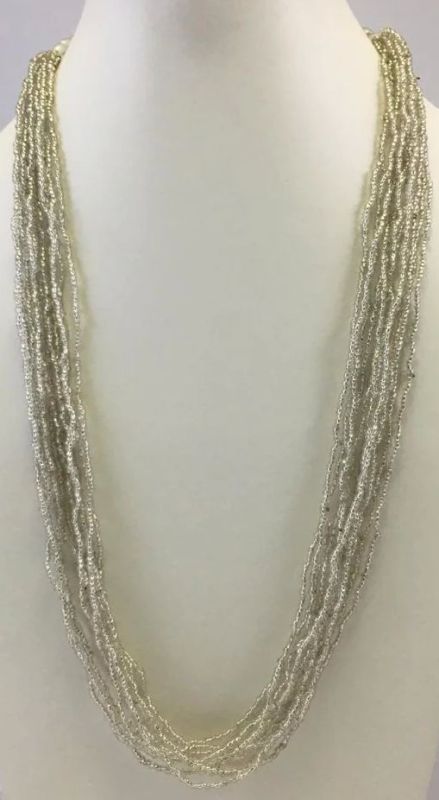 NK 11005 Grey Beaded Necklace