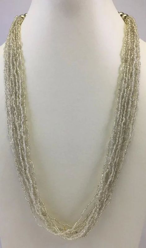 NK 11006 Grey Beaded Necklace