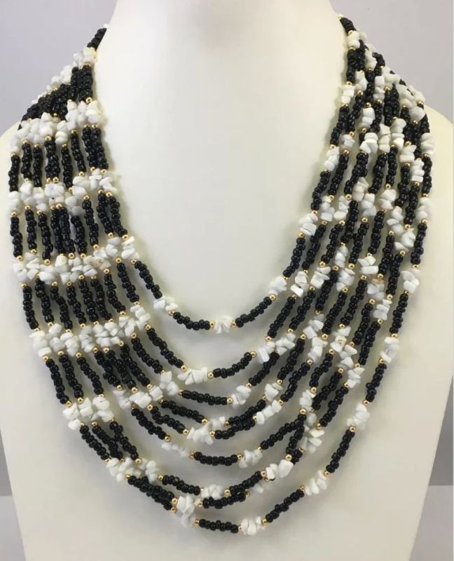 NK 11012 Multicolor Beaded Necklace