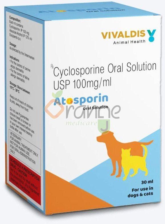 30ml Atosporin Cyclosporine 100mg Oral Solution