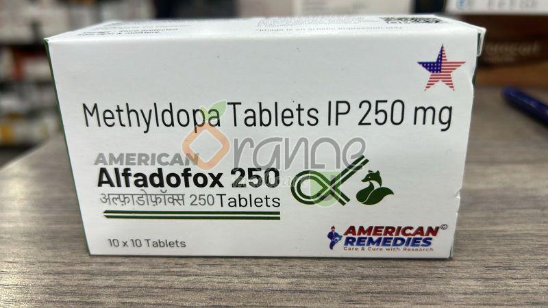 Alfadofox Methyladopa 250mg Tablets