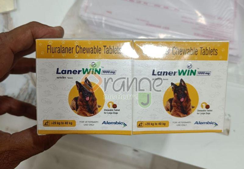 Lanerwin 1000mg Fluralaner Chewable Tablets