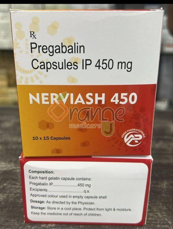 Nerviash 450mg Pregabalin Capsules