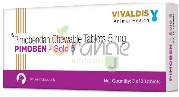 Pimoben Solo 5mg Chewable Tablets