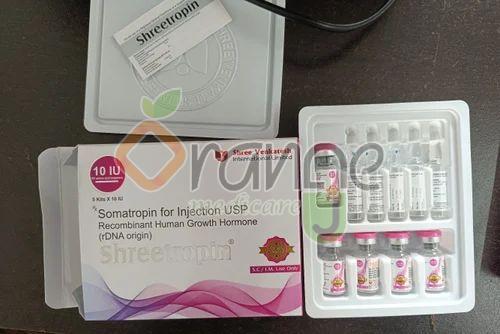 Shreetropin 10 IU Somatropin Injection
