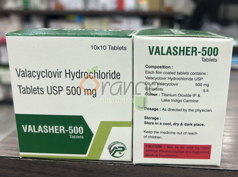 Valasher 500mg Valacyclovir Hydrochloride Tablets