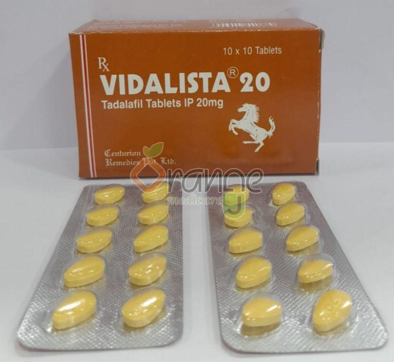 Vidalista 20mg Tadalafil Tablets