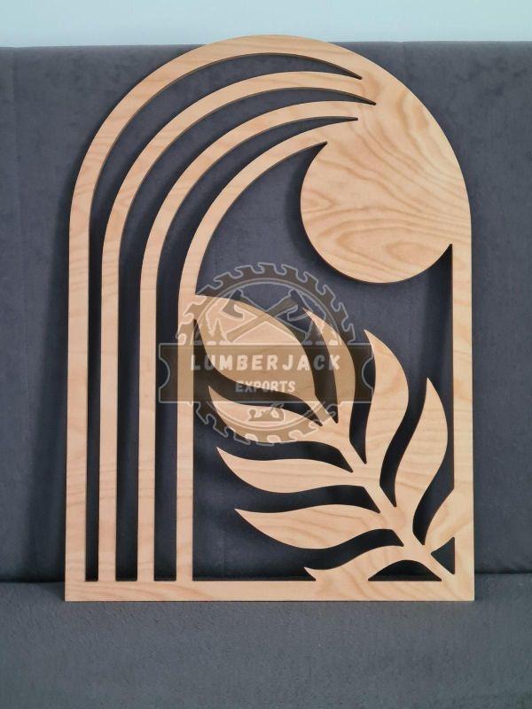 Artistic MDF Moon Leaf Arch Wall Panel