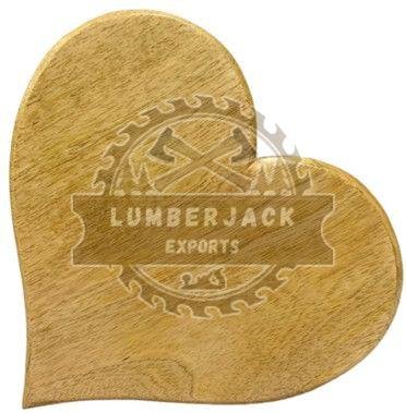 Rustic Wood Heart Accent with Smooth Finish