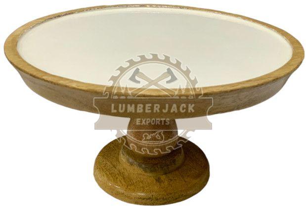 Wooden Pedestal Display Platform Cake Stand