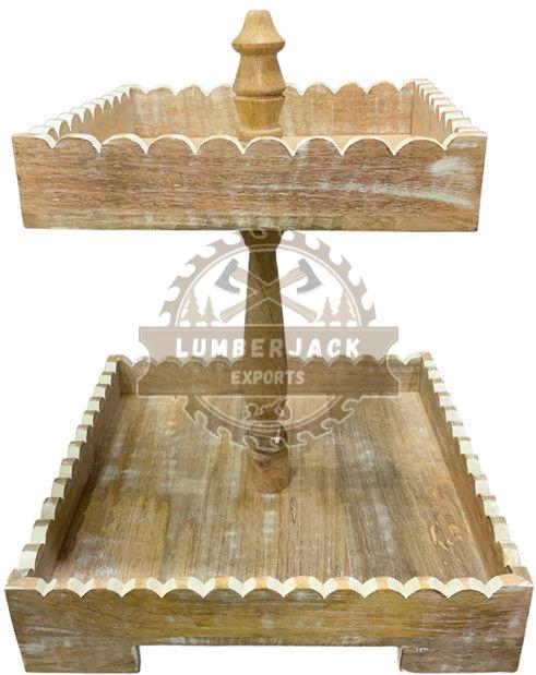 Wooden Tiered Display Tray