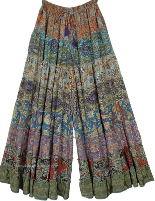 Ladies 8 Panel Silk Pajama