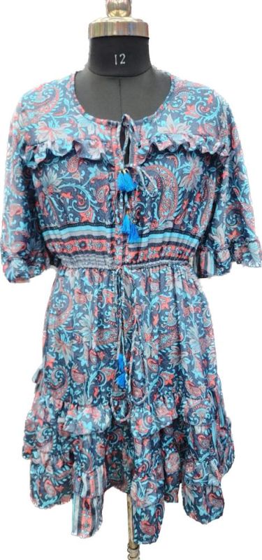 Ladies Boho Short Dress